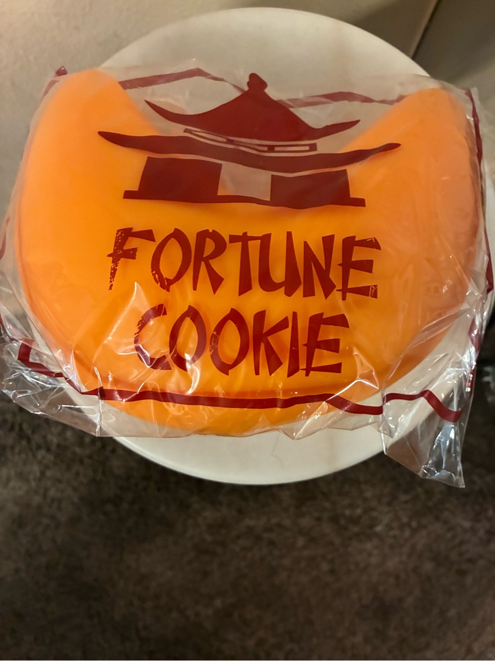 The Big Squij Fortune Cookie Squishy - Orange